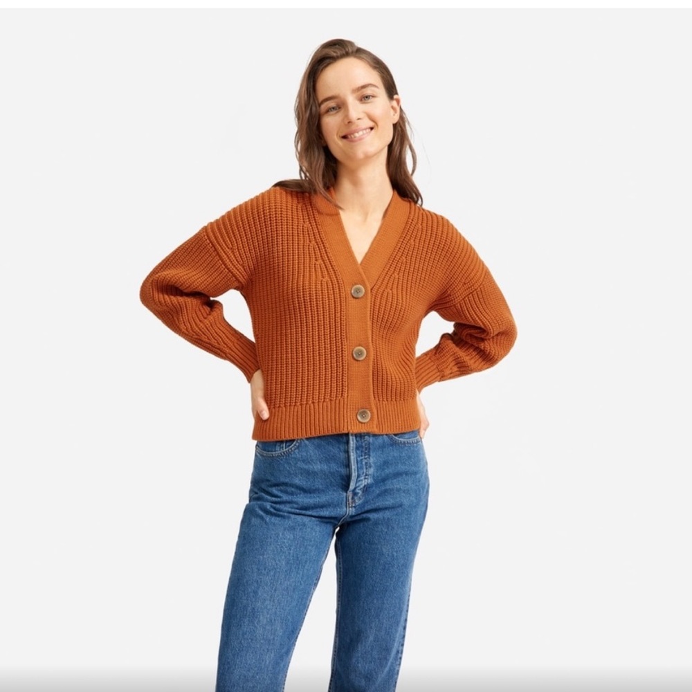 Everlane chunky cotton cardigan